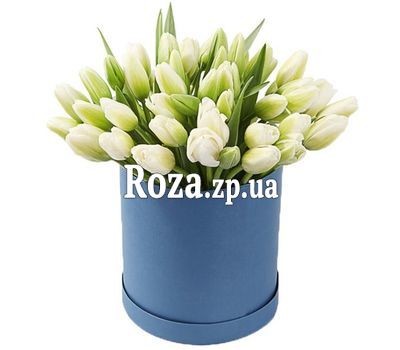 Box of white tulips