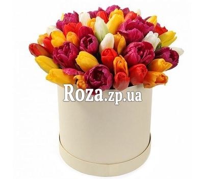 Шляпна коробка з тюльпанами