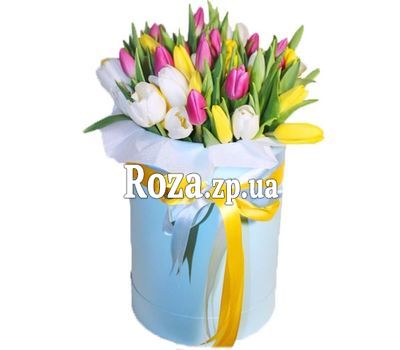 Tulips in a box for your beloved