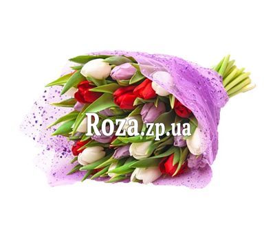 Весняний букет тюльпанів