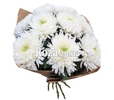 Букет из белых больших хризантем Букет из белых больших хризантем