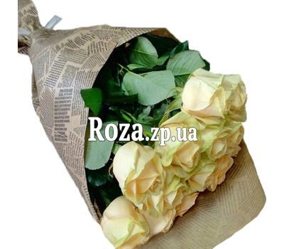 11 кремовых роз в бумаге 11 кремовых роз в бумаге