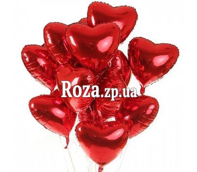 15 heart shaped balloons