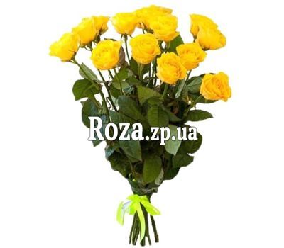 15 жовтих троянд