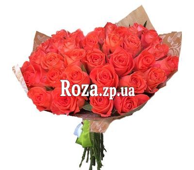33 оранжевые розы