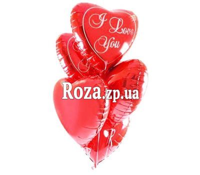 5 фольгированных шаров сердца 5 фольгированных шаров сердца