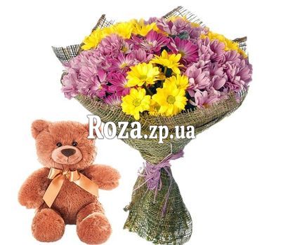 Flowers and toy Flowers and toy