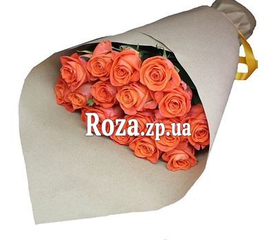 Классический букет оранжевых роз