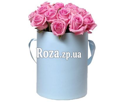 Коробка комплимент из розовых роз Коробка комплимент из розовых роз