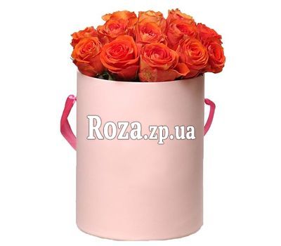 Коробка с оранжевыми розами Коробка с оранжевыми розами