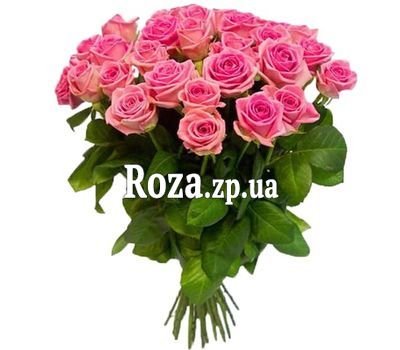 Розовые розы в красивом букете