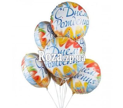 Связка фольгированных шаров на День Рождение Связка фольгированных шаров на День Рождение