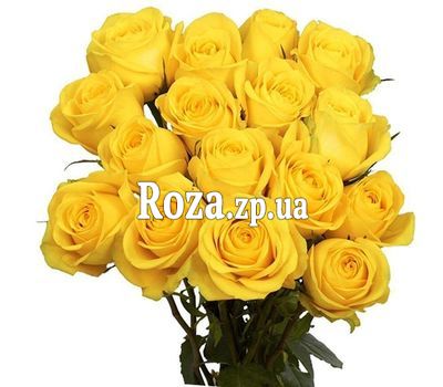 Яскравий букет жовтих троянд