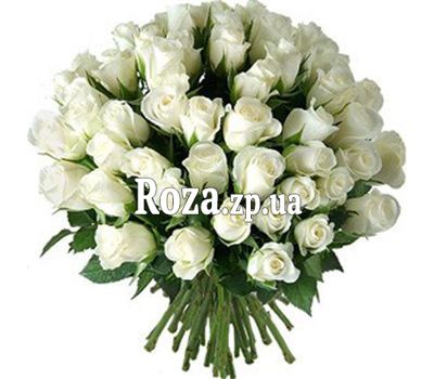 Букет из 55 белых импортных роз