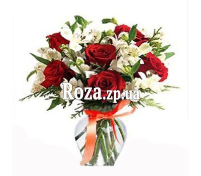 Букет квітів з альстромерій і троянд Букет квітів з альстромерій і троянд