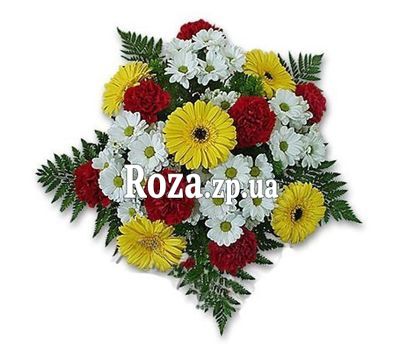 Букет квітів з хризантем. гвоздик і гербер Букет квітів з хризантем. гвоздик і гербер