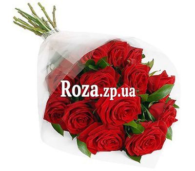 Букет квітів з 13 червоних троянд