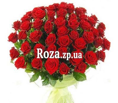 Букет квітів з 51 червоної троянди