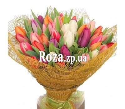 Букет з 85 тюльпанів Букет з 85 тюльпанів